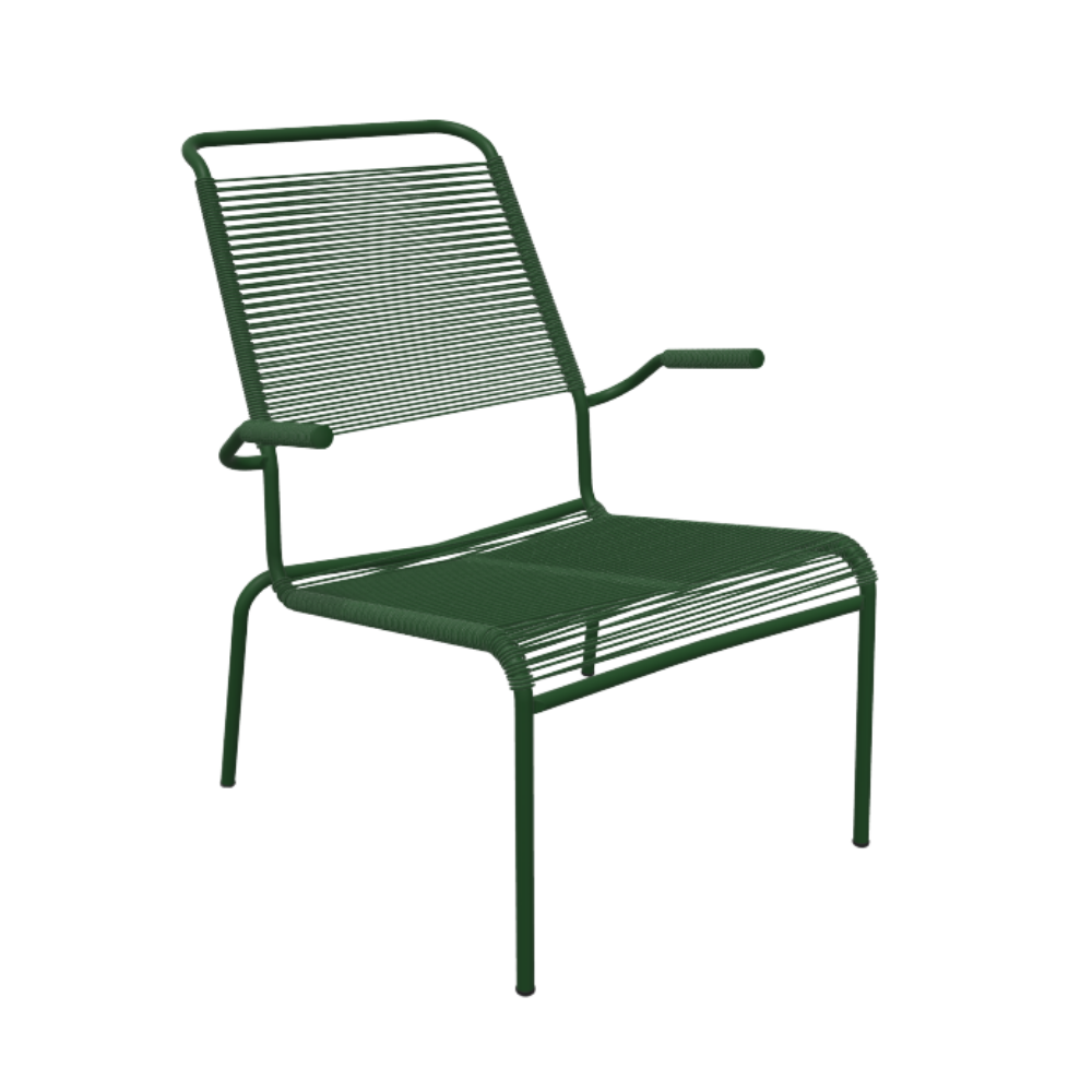 Spaghetti-Lounger mit Armlehne Hochlehner "Säntis"