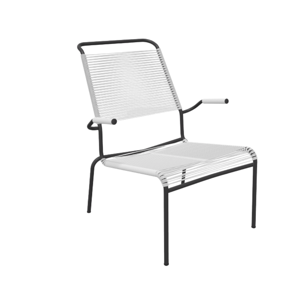 Spaghetti-Lounger mit Armlehne Hochlehner "Säntis"