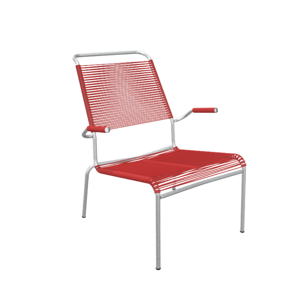 Spaghetti-Lounger mit Armlehne Hochlehner "Säntis"