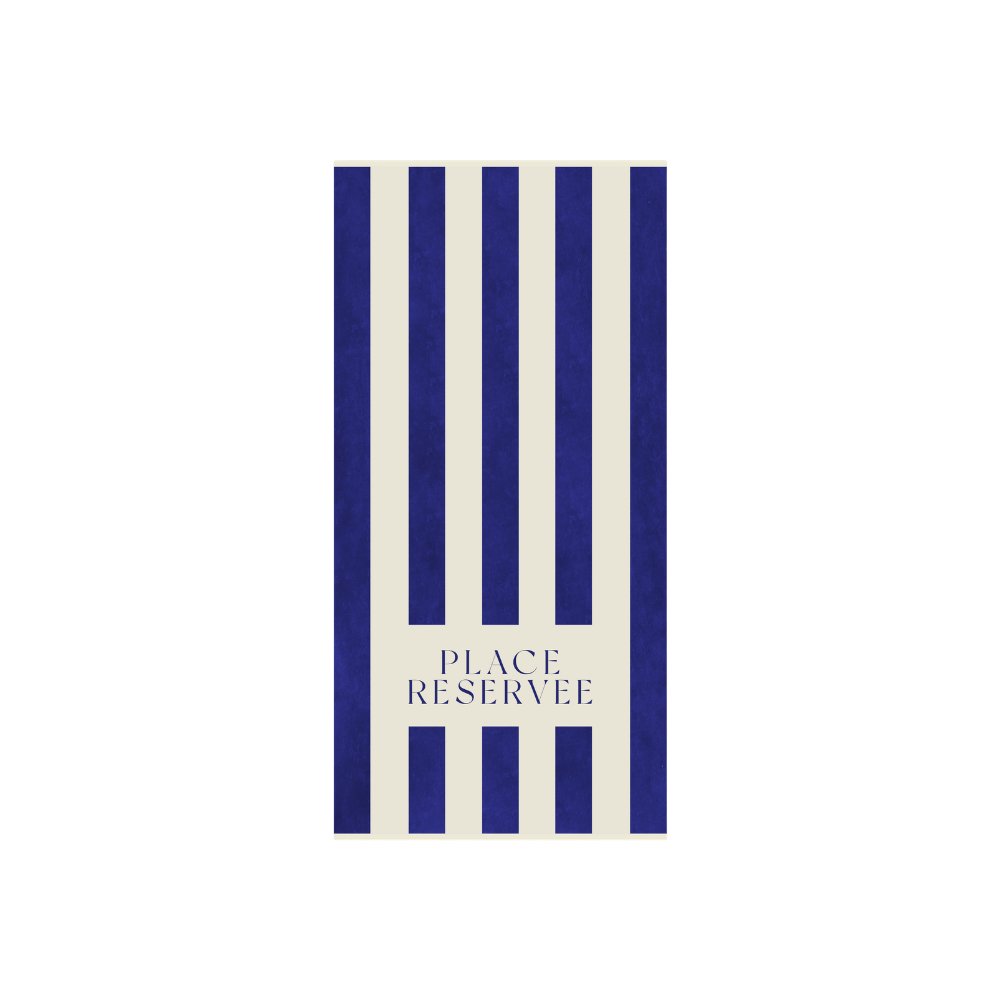 Strandhandtuch "PLACE RESERVEE" - 65×120 cm
