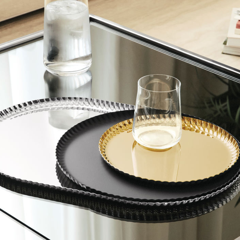 Tablett "Pleats" - Black