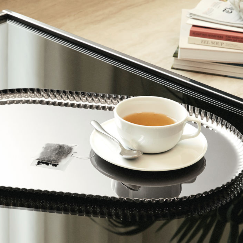 Tablett "Pleats" - Edelstahl