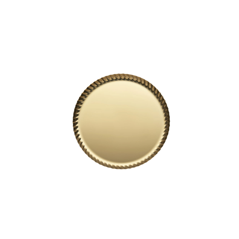 Tablett "Pleats" Ø23cm - Gold