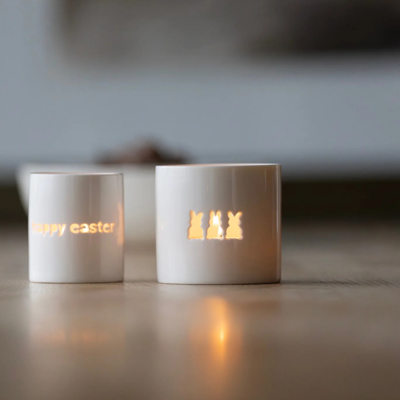 Teelichthalter „easter bunnies“
