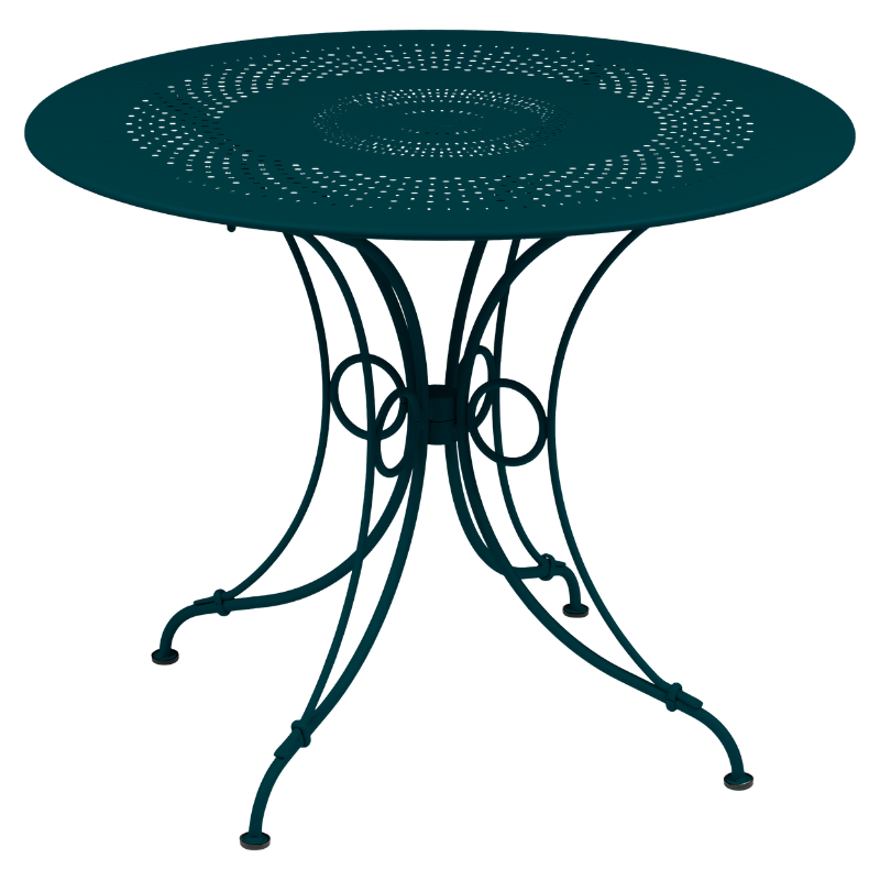 Fermob Gartentisch der Serie 1900 Acapulcoblau