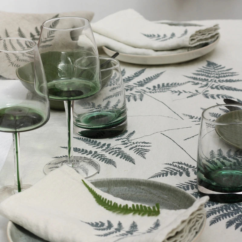 Tischläufer Leinen "Farne"