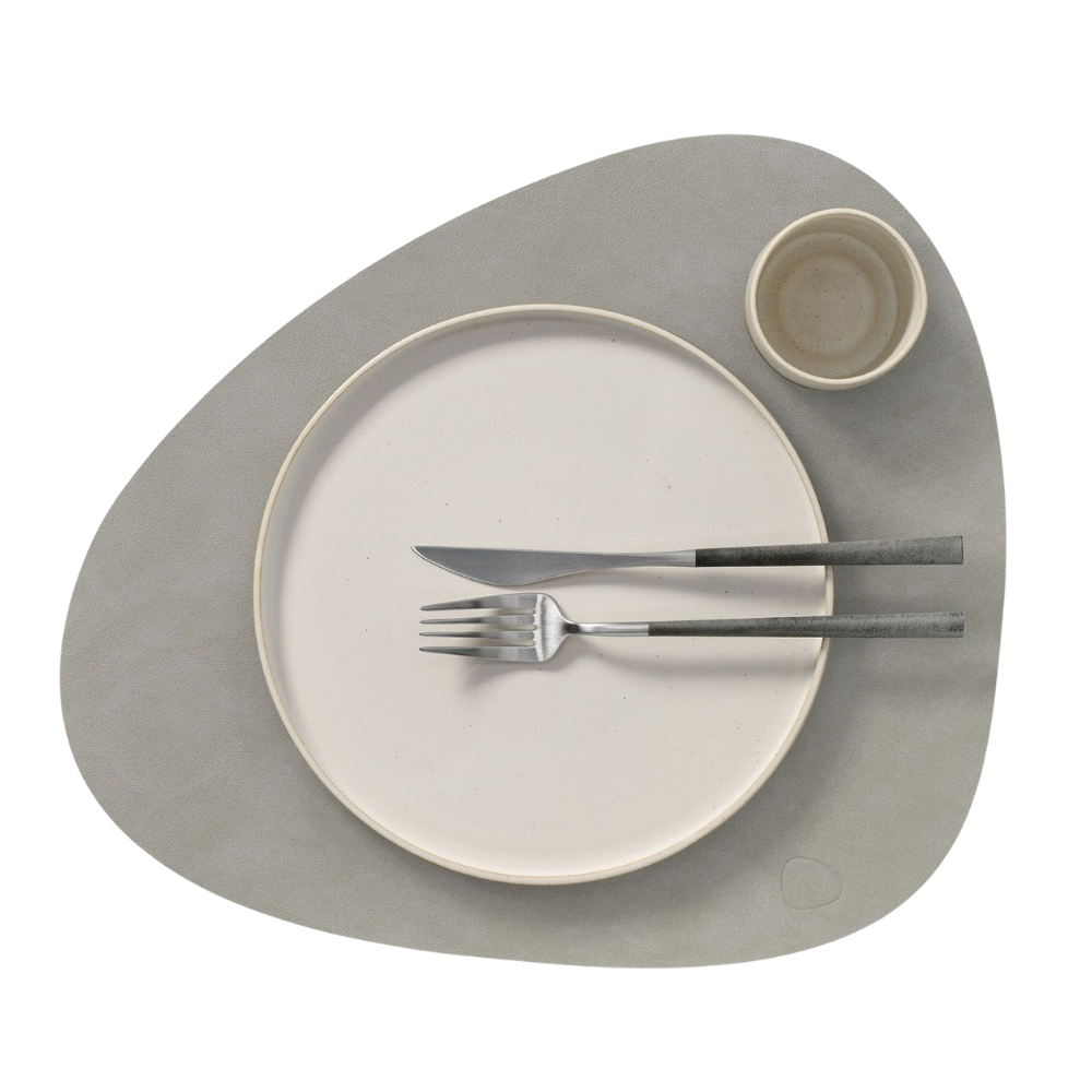 Tischset "Curve" aus recyceltem Leder