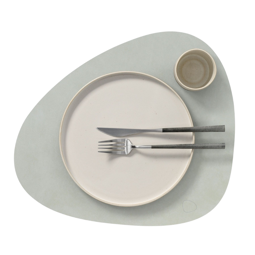 Tischset "Curve" aus recyceltem Leder