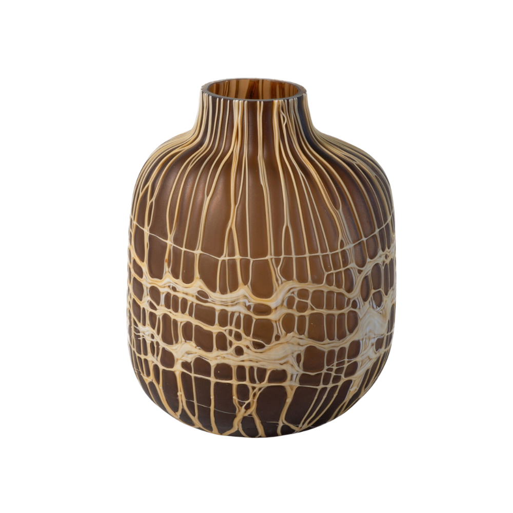 Vase "Chirp" - Braun – Ø23,5×H28 cm