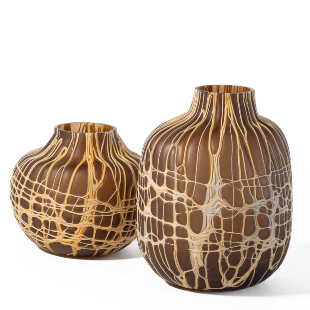Vase "Chirp" - Braun – Ø23,5×H28 cm