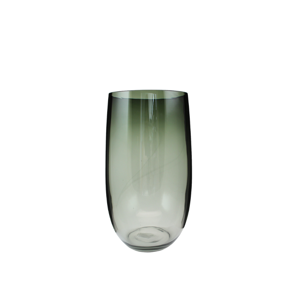 Vase "Libera" aus Glas – Ø 14 × H 25 cm