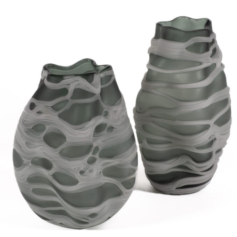 Vase "Strop" - Grau – Ø20×H25 cm