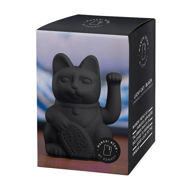 Winkekatze "Lucky Cat" - Black Verpackung