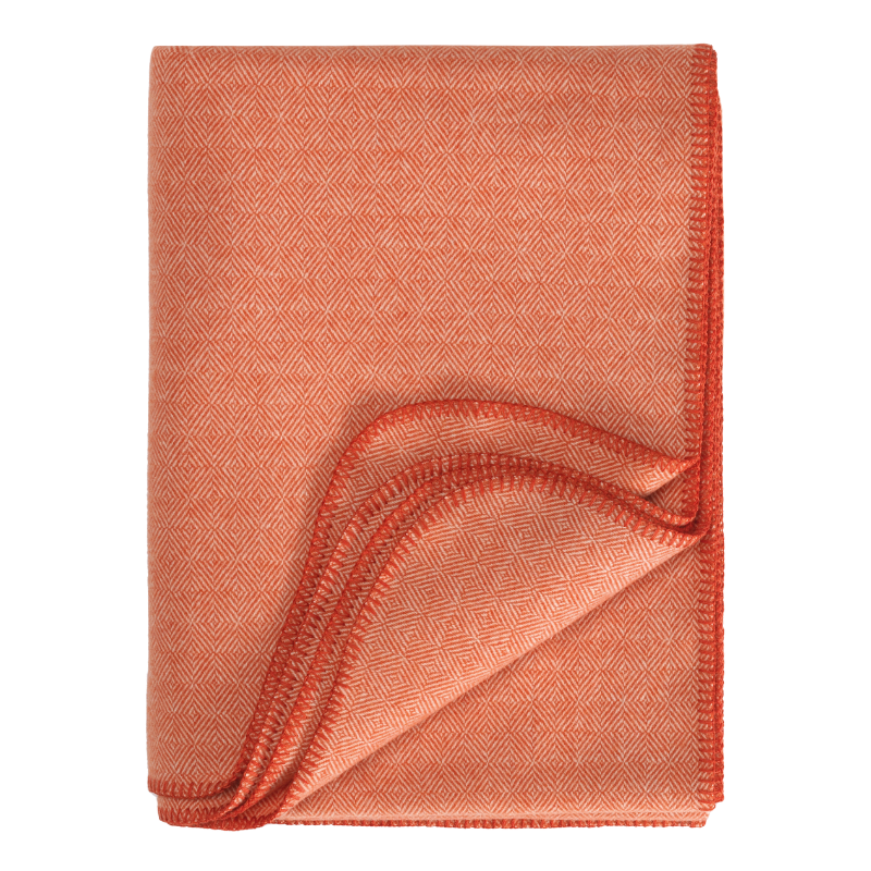 Wolldecke "Aberdeen" 200x150cm - Orange