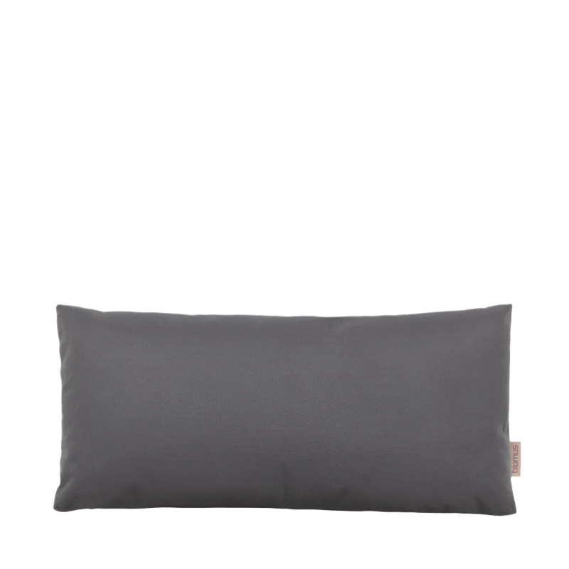 blomus STAY Kissen 70x30cm in der Farbe coal mit Füllung für den Garten oder das Wohnzimmer